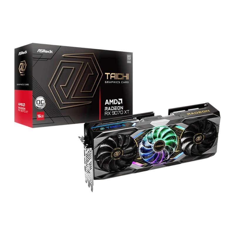 ASRock Radeon RX9070 XT Taichi 16G OC Graphics Card Graphics Cards