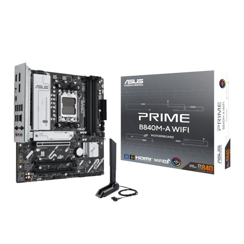 ASUS_PRIME-B840M-AWIFI_wr_01a Asus PRIME B840M-A WIFI M-ATX Gaming Motherboard AMD Motherboards