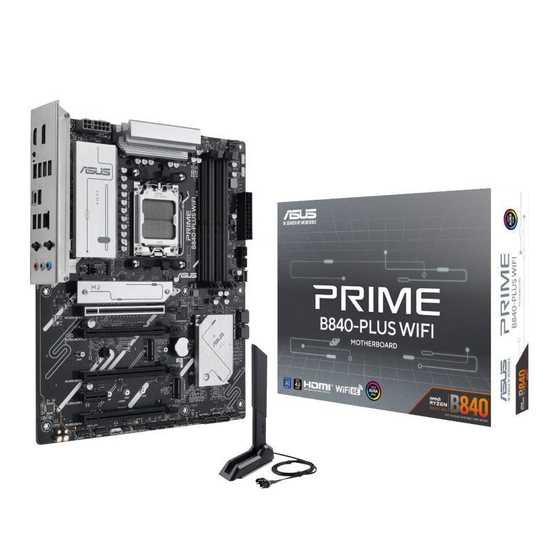 Asus_PRIME-B840-PLUSWIFI_wr_01a Asus PRIME B840-PLUS WIFI AMD AM5 ATX Gaming Motherboard AMD Motherboards