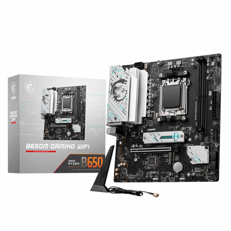 B650MGAMINGWIFI_wr_01 MSI B650M GAMING WIFI AMD AM5 mATX Gaming Motherboard AMD Motherboards