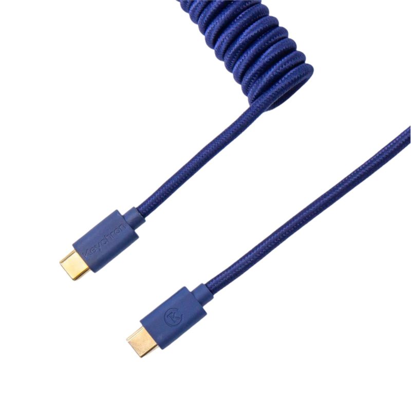 CAB-L-wr-01 Keychron Coiled Aviator Blue Cable Keyboard Accessories