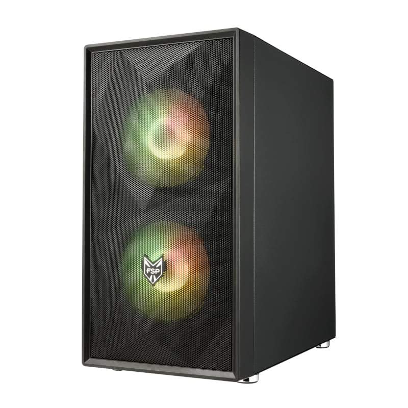CST130A_wr_01 FSP CST130A Micro-ATX_x000D_Gaming Chassis - Black Chassis/Cases