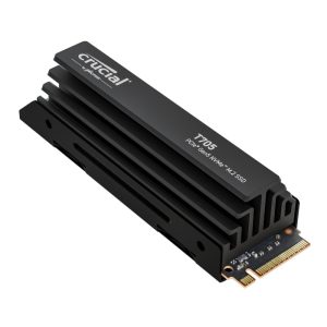 Crucial T705 2TB M.2 NVMe Gen5 with Heatsink NAND SSD PC Components
