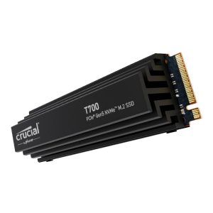 Crucial T700 4TB M.2 NVMe Gen5 with Heatsink NAND SSD PC Components