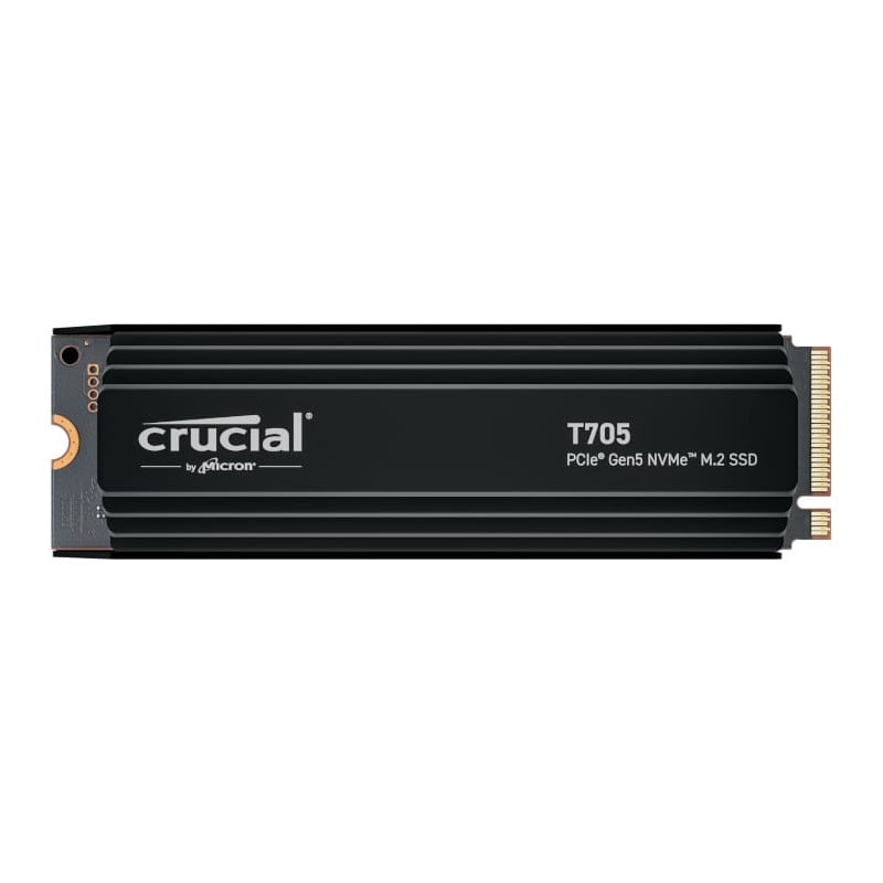 CT4000T705SSD5 Crucial T705 4TB M.2 NVMe Gen5 with Heatsink NAND SSD PC Components