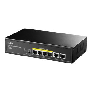 Cudy 6-Port Ethernet Unmanaged Switch - 4 Ports POE Network Switches