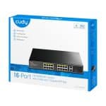 Cudy 16-Port Unmanaged PoE+ Switch - Rack Mount Network Switches