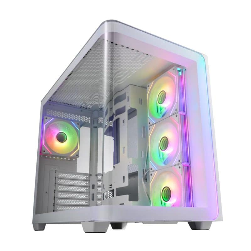 FSP_M580-WA_wr_01a FSP M580 ARGB ATX Mid Tower Gaming Chassis - White Chassis/Cases