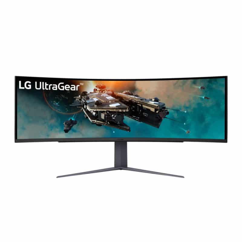 LG_49GR85DC-B_wr_01a LG UltraGear 49" Dual QHD 240Hz Curved Gaming Monitor Gaming Monitors