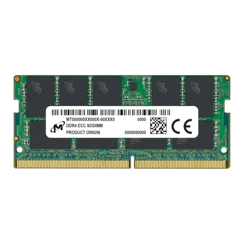 MTA9ASF1G72HZ-3G2R1R_wr_01 Micron MTA9ASF1G72HZ-3G2R1R 8GB 3200MHz DDR4 ECC CL22 SODIMM Memory PC Components