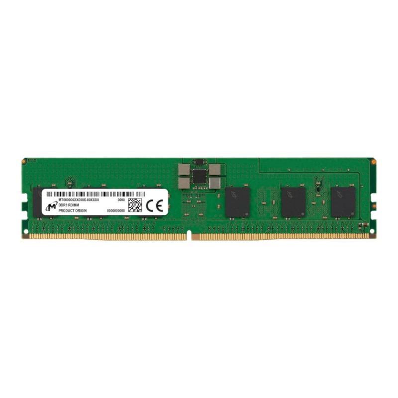 MTC20F208XS1RC48BB1R_wr_01 Micron MTC20F208XS1RC48BB1R 48GB 4800MHz DDR5 RDIMM Memory PC Components