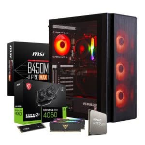 PCBuilder AMD Ryzen 5 5600X BARRICADE Windows 11 Gaming PC Computers