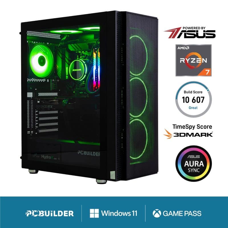 PCB_COMMANDER_01_wr_01d PCBuilder Ryzen 7 5700X3D COMMANDER Windows 11 Gaming PC Computers