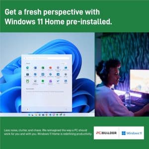 PCBuilder AMD Ryzen 7 5700G HOME MASTER Windows 11 Desktop PC Computers