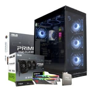 PCBuilder Ryzen 5 7600 MAVERICK Windows 11 Gaming PC Computers