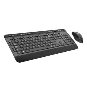 PCBuilder ALPHA Silent Wireless Keyboard and Mouse Combo Keyboard Combos