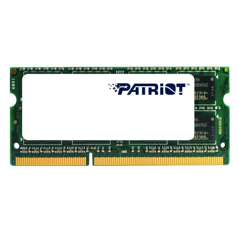 PSD34G1600L2S-01 Patriot Signature Line 4GB 1600MHz DDR3L Dual Rank SODIMM Notebook Memory Notebook Memory