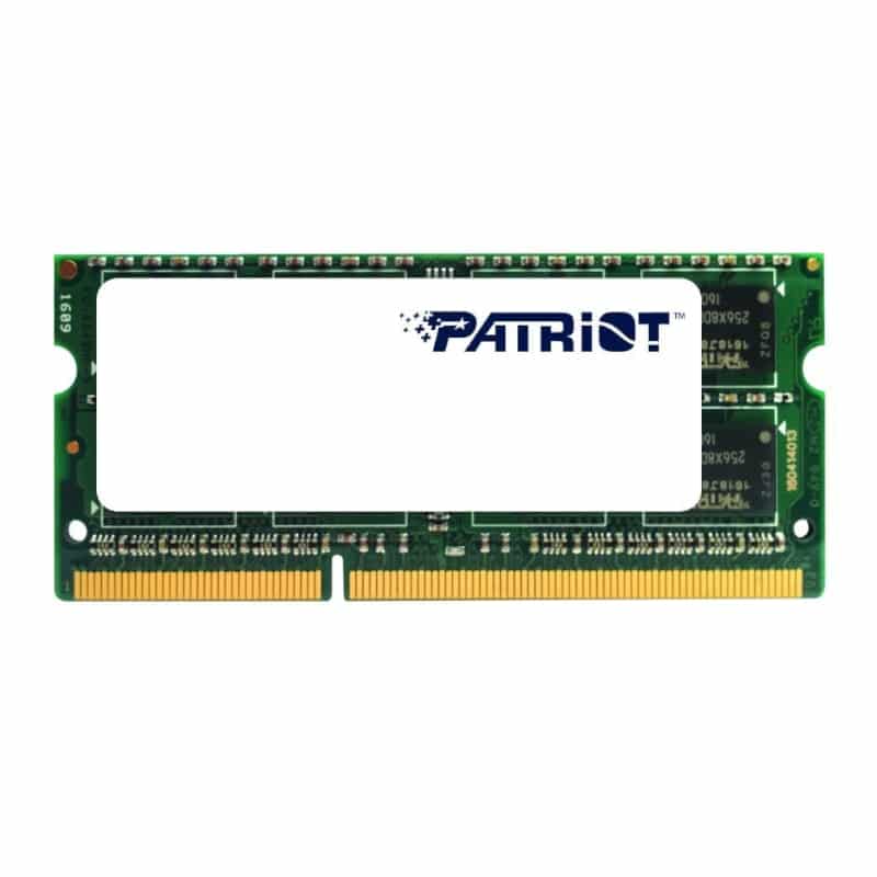 PSD38G1600L2S_wr_01b Patriot Signature Line 8GB 1600MHz DDR3L Dual Rank SODIMM Notebook Memory Notebook Memory