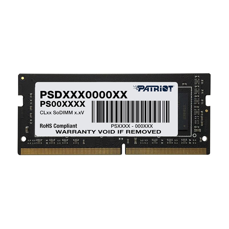 PSD44G266681S_wr_01 Patriot Signature Line 4GB DDR4 2666MHz Single Rank SODIMM Notebook Memory Notebook Memory