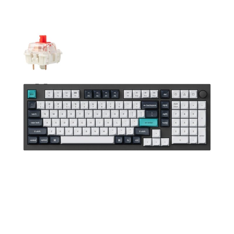 Q5M-M1-WR-01 Keychron Q5M-M1 QMK/VIA Wireless Custom Keyboard - Black Gaming Keyboards