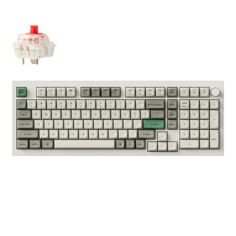 Q5M-P1-WR-01 Keychron Q5M-P1 QMK/VIA Wireless Custom Keyboard - Shell White Gaming Keyboards