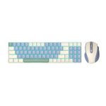 Redragon BS8772 Wireless Keyboard and Mouse Combo - Cream/Blue Keyboard Combos