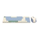 Redragon BS8772 Wireless Keyboard and Mouse Combo - Cream/Blue Keyboard Combos