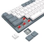 Redragon BS8772 Wireless Keyboard and Mouse Combo - Grey/White Keyboard Combos