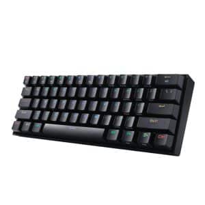 REDRAGON DRACONIC PRO Mechanical 61 Key|Bluetooth 5.0|RGB 9 Colour Modes|Rechargable Battery|Type-C Charging Cable Gaming Keyboard - Black Gaming Keyboards