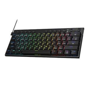REDRAGON Horus Mini 61Key Red Switch RGB Low Profile Gaming Mechanical Keyboard - Black Gaming Keyboards