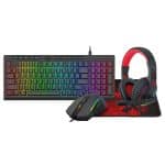 Redragon 4-in-1 Keyboard | Mouse | Mousepad | RGB Headset Gaming Combo Keyboard Combos