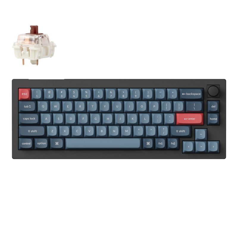 V2M-D1-WR-01 Keychron V2 Max 65% RGB Mechanical Keyboard - Gateron Jupiter Brown Keyboards