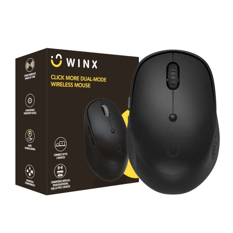 WX-KB113_WINX-CLICK-More-Dual-mode-Wireless-Mouse_wr_01a WINX CLICK More Dual-Mode Wireless Mouse - Black Mice