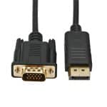 Gizzu 1080P DisplayPort to VGA Cable 1.8m Poly Cables