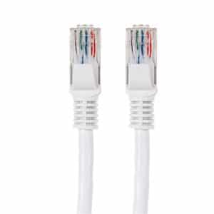 Gizzu Cat6 UTP Fly Lead Ethernet Network Cable 1m – White Cables