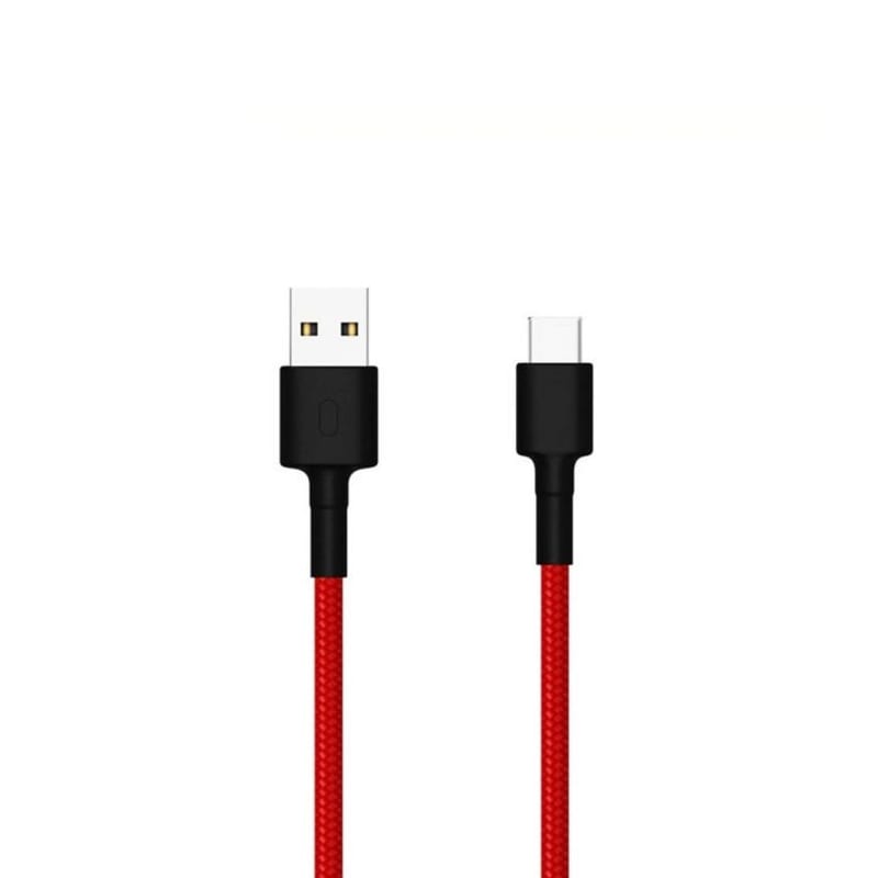 SJV4110GL_wr_01 Xiaomi USB Type-C Braided 1m Cable - Red Cables