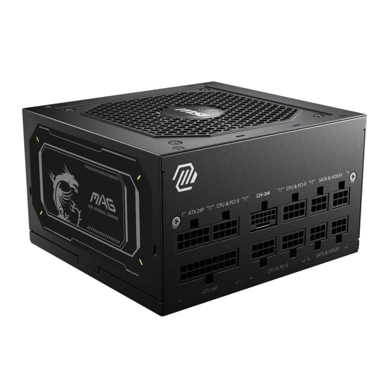 MAG-A850GL-PCIE5_MSI-MAG-A850GL-PCIe5-ATX3.1-80-PLUS-Gold-Modular-Power-Supply_wr_01a MSI MAG A850GL PCIe5 ATX3.1 80 PLUS Gold Modular Power Supply PC Components