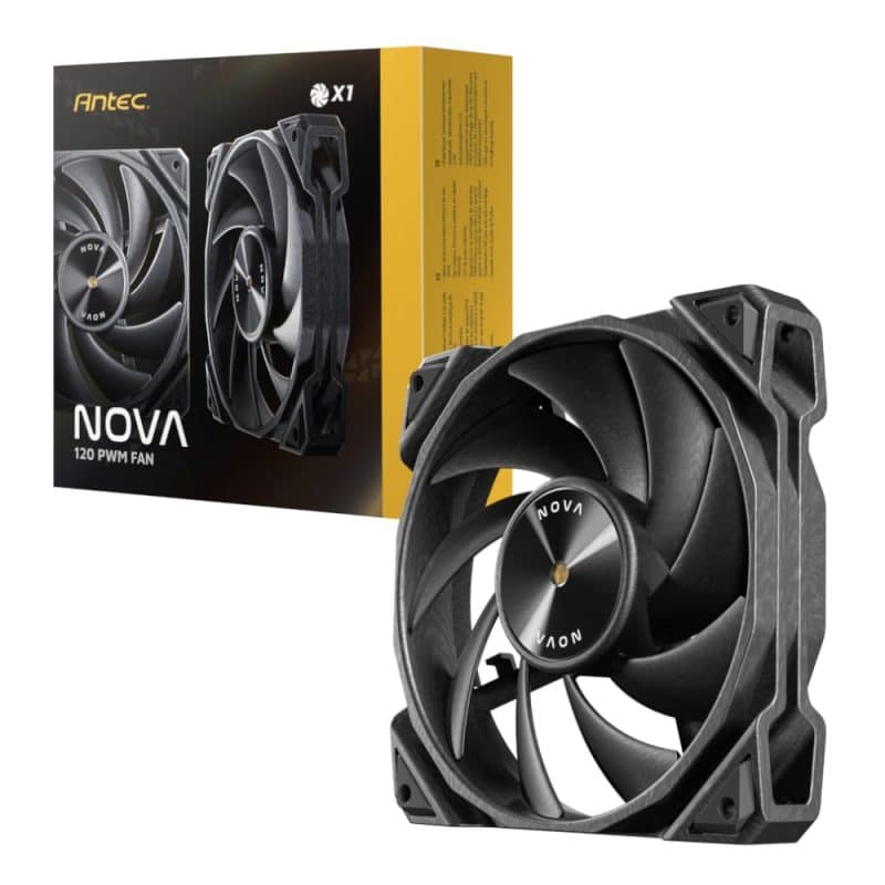 NOVA-120_wr_01 Antec NOVA 120 PWM Fan with Speed Controller - Black Case Fans