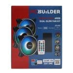 PCBuilder Tempest Chill Fan Kit 3x120MM Dual Glow ARGB Fan + Controller + RF Remote Case Fans