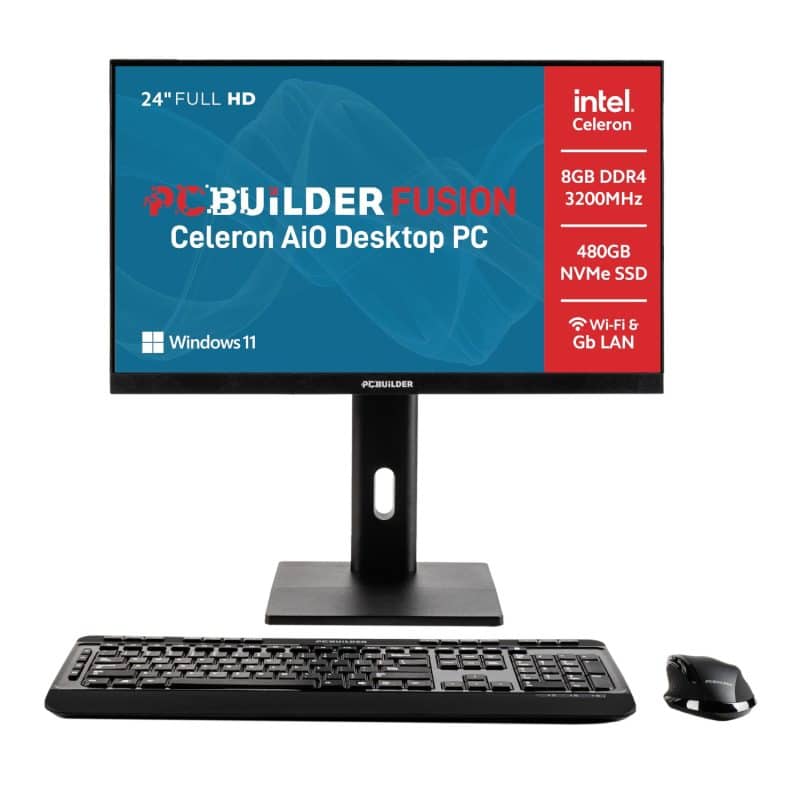 PCBuilder_PCB-AIO-FIB24-CEL8480_wr_01c PCBuilder FUSION 24″ Intel Celeron G6900 Windows 11 AiO Desktop PC AIO Computers