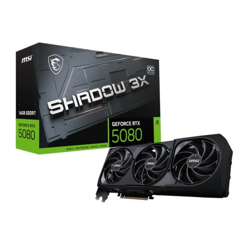 RTX5080SHADOW3XOC16GB_MSI-Nvidia-GeForce-RTX-5080-Shadow-3X-OC-16GB-Graphics-Card_wr_01a MSI GeForce RTX 5080 SHADOW 3X OC 16GB GDDR7 Graphics Card Graphics Cards