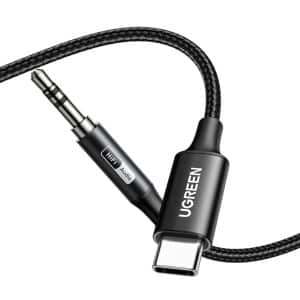 UGreen USB Type-C to 3.5mm AUX Audio Cable 2M - Black Audio Cables