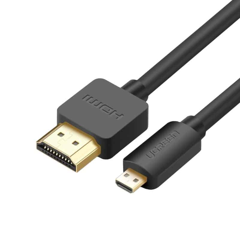 HD127-30102_UGreen-HD127-Micro-HDMI-to-HDMI-2.0-Cable-1.5M-Black_wr_01 UGreen HD127 Micro HDMI to HDMI 2.0 Cable 1.5M - Black Cables