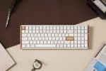 Keychron K4 HE 96% Magnetic Switch Hot-Swap RGB Wireless Keyboard – White (Wood + Aluminium) Gaming Keyboards