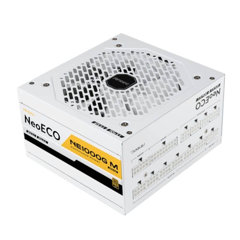 NE1000G-M-W_Antec-NE1000G-M-ATX-3.0-Modular-ATX-Power-Supply-–-White_wr_01 Antec NeoEco Series 1000W GEN5 80 Plus Gold Fully Modular - White PC Components