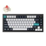 Keychron Q1 Max QMK/VIA RGB Wireless Custom Mechanical Keyboard (Gateron RED Switches) - Black