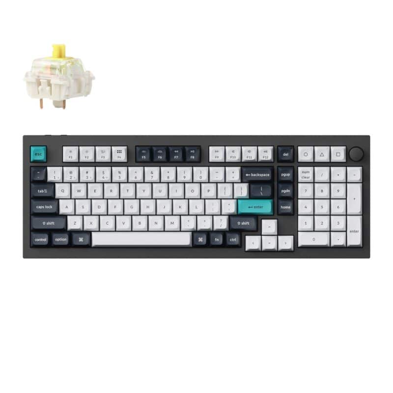 Q5M-M4_Keychron-Q5-Max-QMK-VIA-Full-size-Wireless-Custom-Mechanical-Keyboard-Banana-Switches-Carbon-Black_wr_01a Keychron Q5 Max QMK/VIA Full-size Wireless Custom Mechanical Keyboard (Banana Switches) - Carbon Black Gaming Keyboards