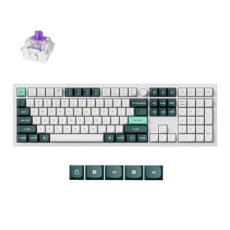 Q6H-P1_Keychron-Q6-HE-QMK-Full-size-Wireless-Custom-Mechanical-Keyboard-Nebula-Switch-–-Shell-White_wr_01a Keychron Q6 HE QMK Full-size Wireless Custom Mechanical Keyboard (Nebula Switch) – Shell White Gaming Keyboards