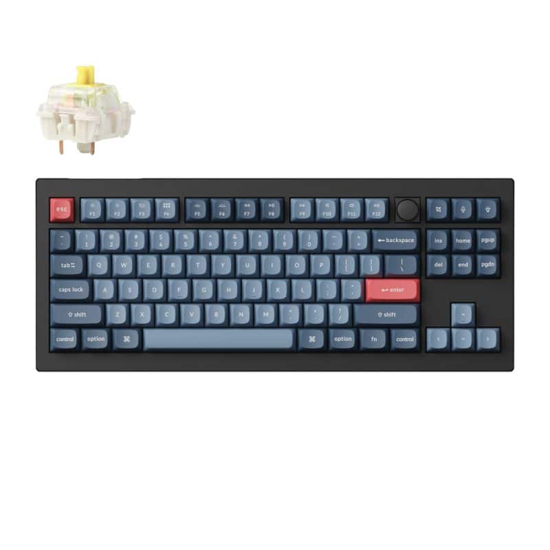 V3M-D4_Keychron-V3-Max-QMK-VIA-80-Wireless-Custom-Mechanical-Keyboard-Banana-Switch-–-Carbon-Black_wr_01a Keychron V3 Max QMK/VIA 80% Wireless Custom Mechanical Keyboard (Banana Switch) – Carbon Black Keyboards