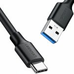 UGreen Type-C to USB 3.0 Cable 2m – Fast Charging 3A, 5Gbps Sync – Black Cables